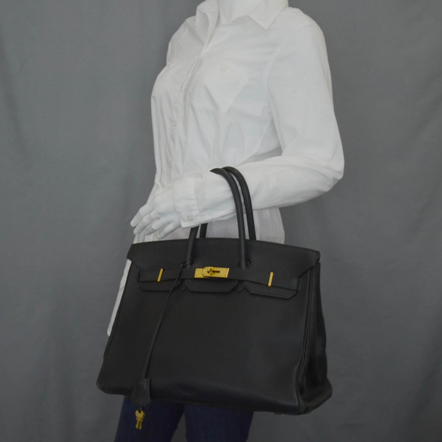 Box Calfskin Birkin 35 Black