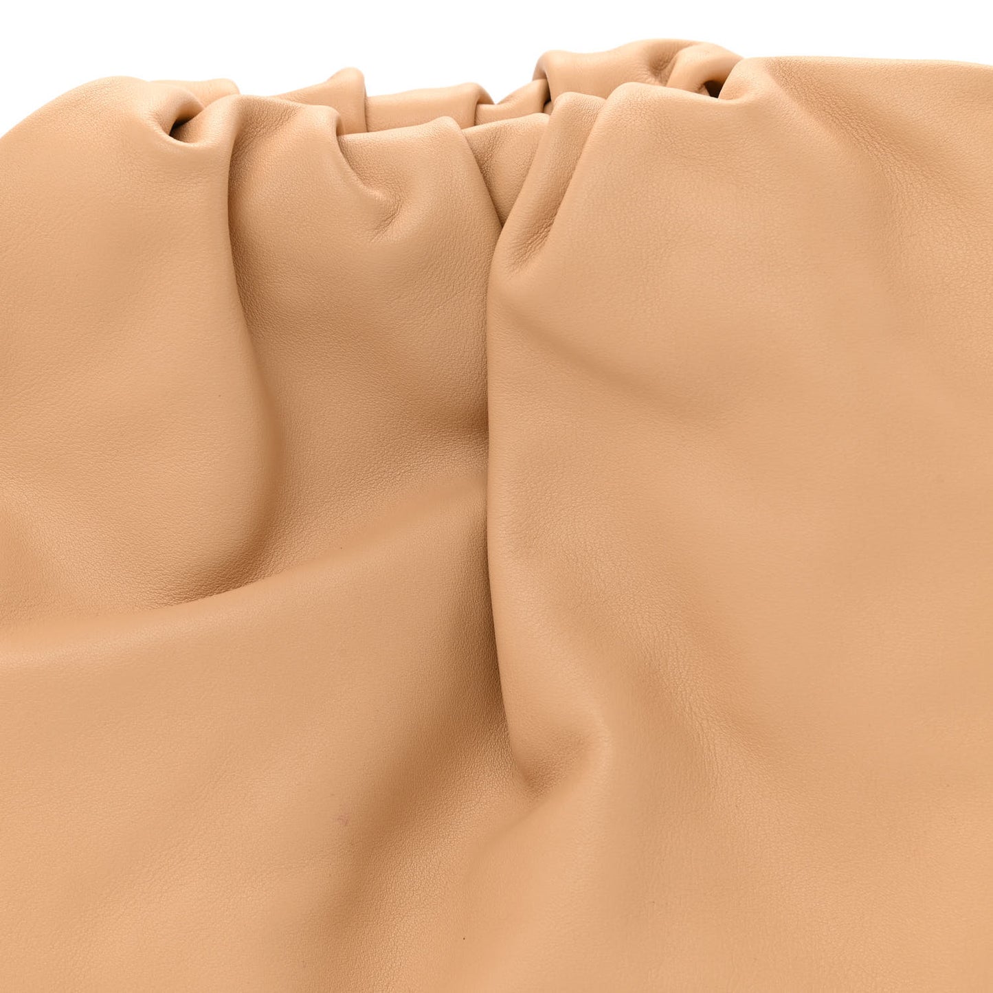 Smooth Butter Calf The Pouch Oversized Clutch Nude