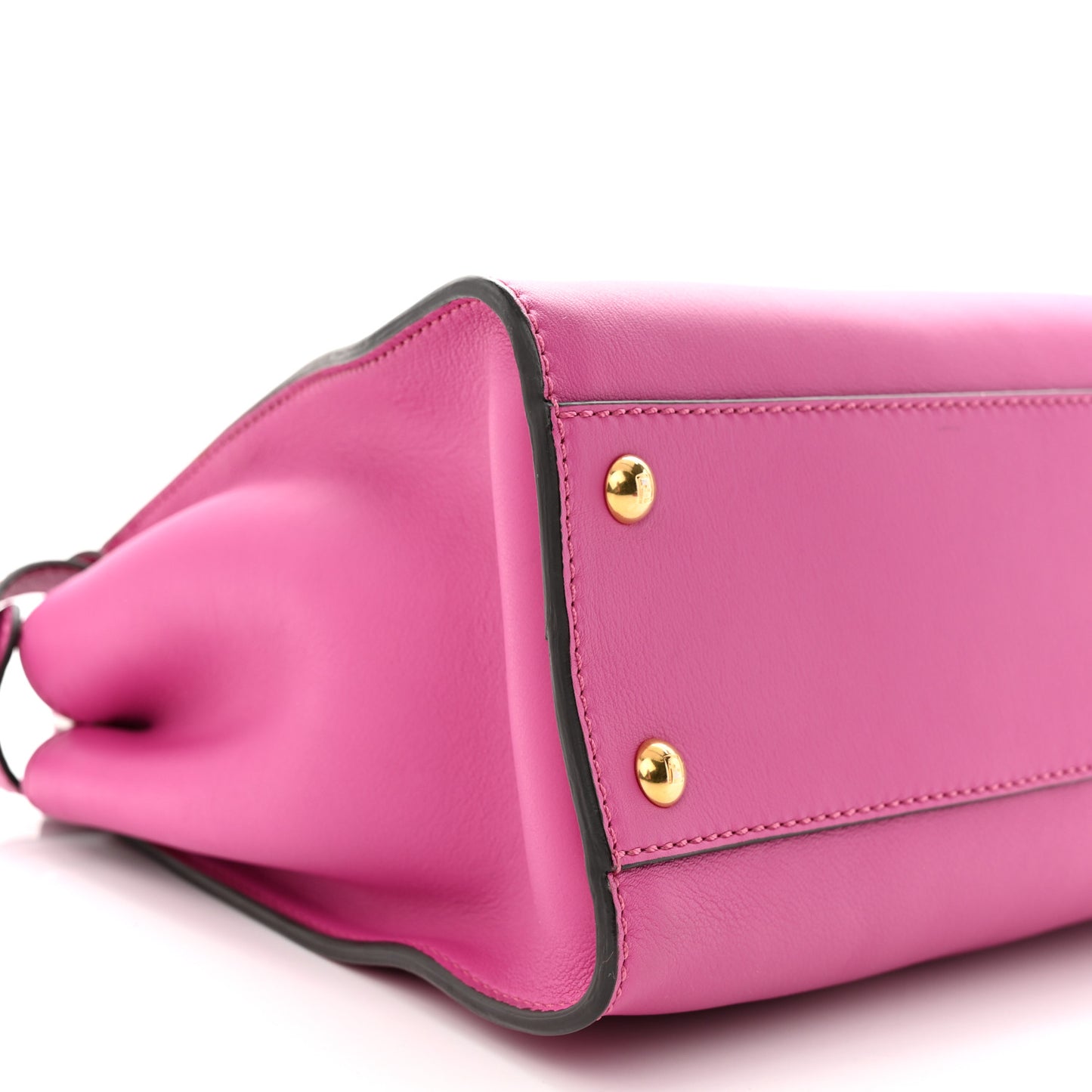 Vitello Seta Medium Peekaboo Iconic Satchel Magenta