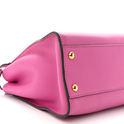 Fendi Vitello Seta Medium Peekaboo Iconic Satchel Magenta 10 of 11