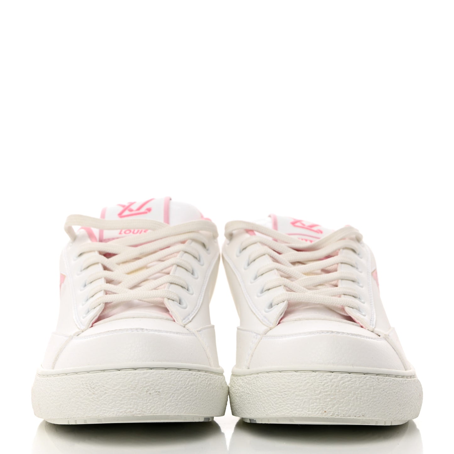 Calfskin Charlie Sneaker 37.5 White Rose Clair