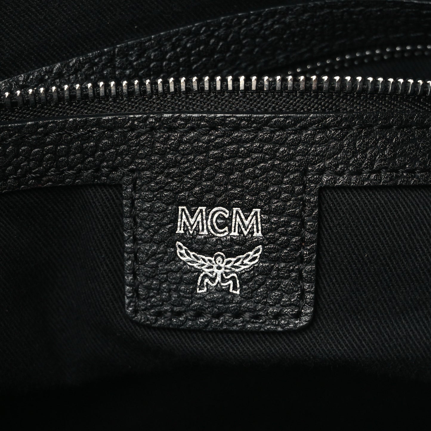 Grained Calfskin Medium Crossbody Bag Black