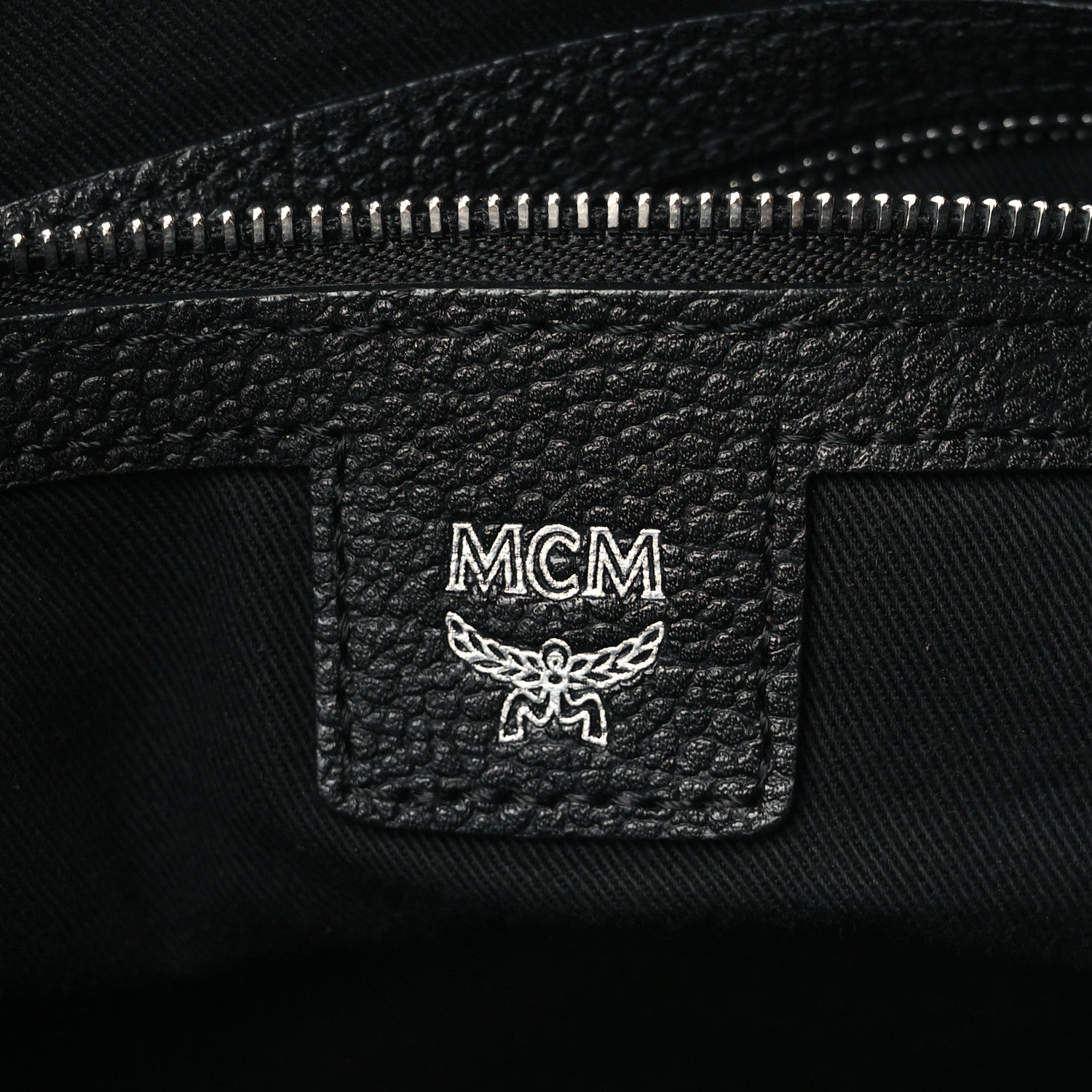MCM Grained Calfskin Medium Crossbody Bag Black 5 of 8
