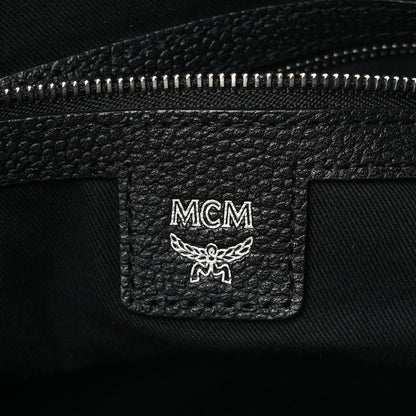 MCM Grained Calfskin Medium Crossbody Bag Black 5 of 8