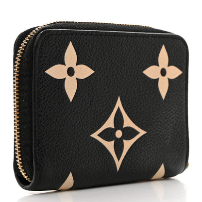Louis Vuitton Empreinte Monogram Giant Zippy Coin Purse Black Beige 3 of 8
