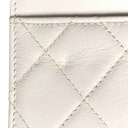 Chanel Goatskin Quilted Timeless CC Wallet On Chain WOC White 12 of 12