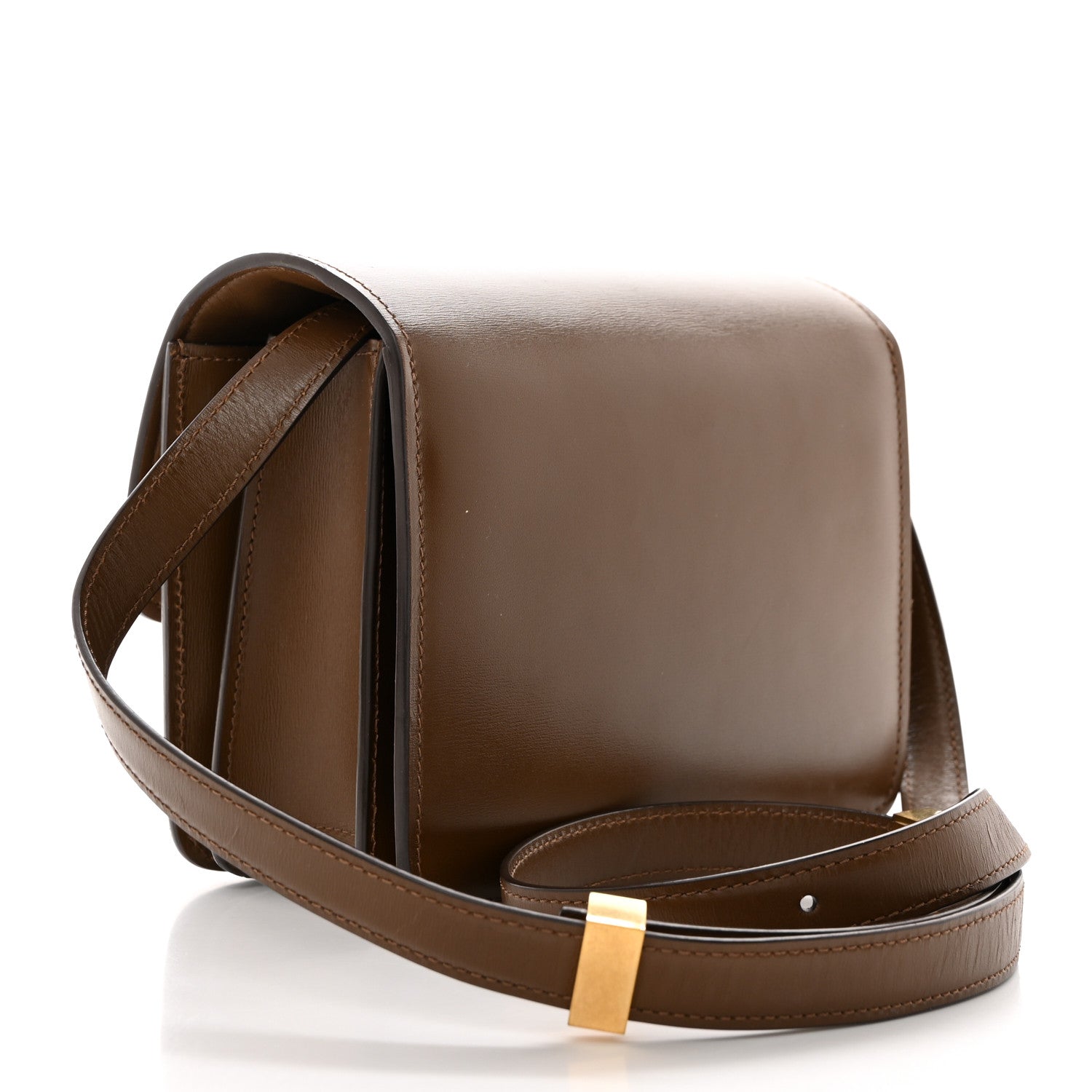 Celine Smooth Calfskin Small Classic Box Flap Bag Camel 2 of 10