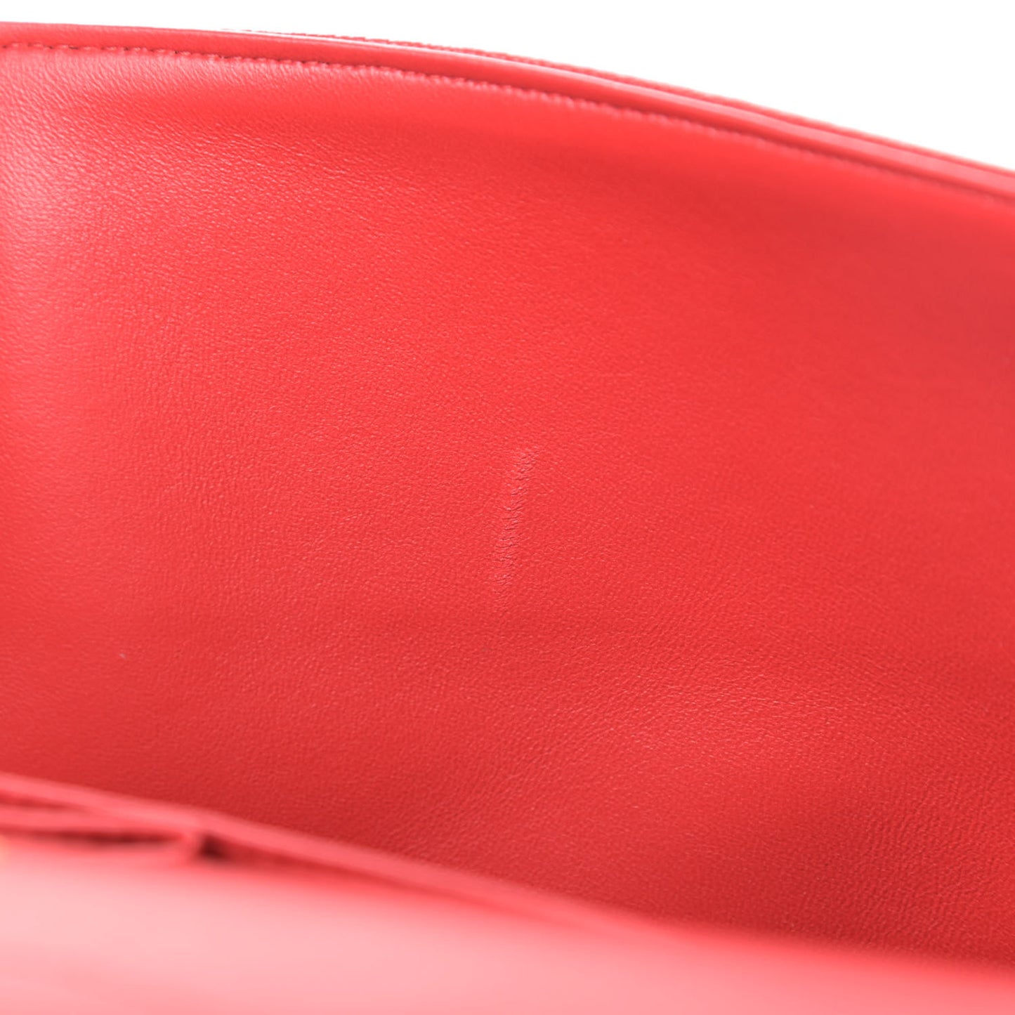 Caviar Quilted Jumbo Double Flap Red