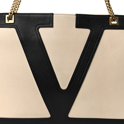 Valentino Garavani Nappa Medium Viva Superstar Shopping Tote Butter Black 7 of 12