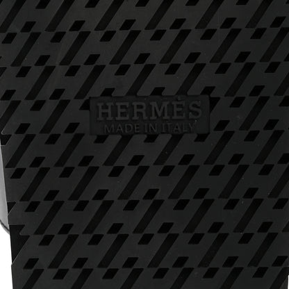 Hermes Calfskin Womens Chypre Sandals 40 Black 8 of 9