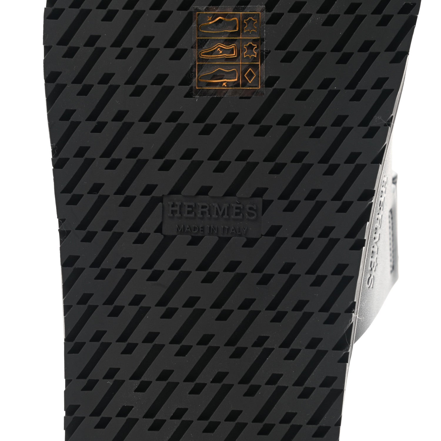 Hermes Calfskin Womens Chypre Sandals 36.5 Black 6 of 10