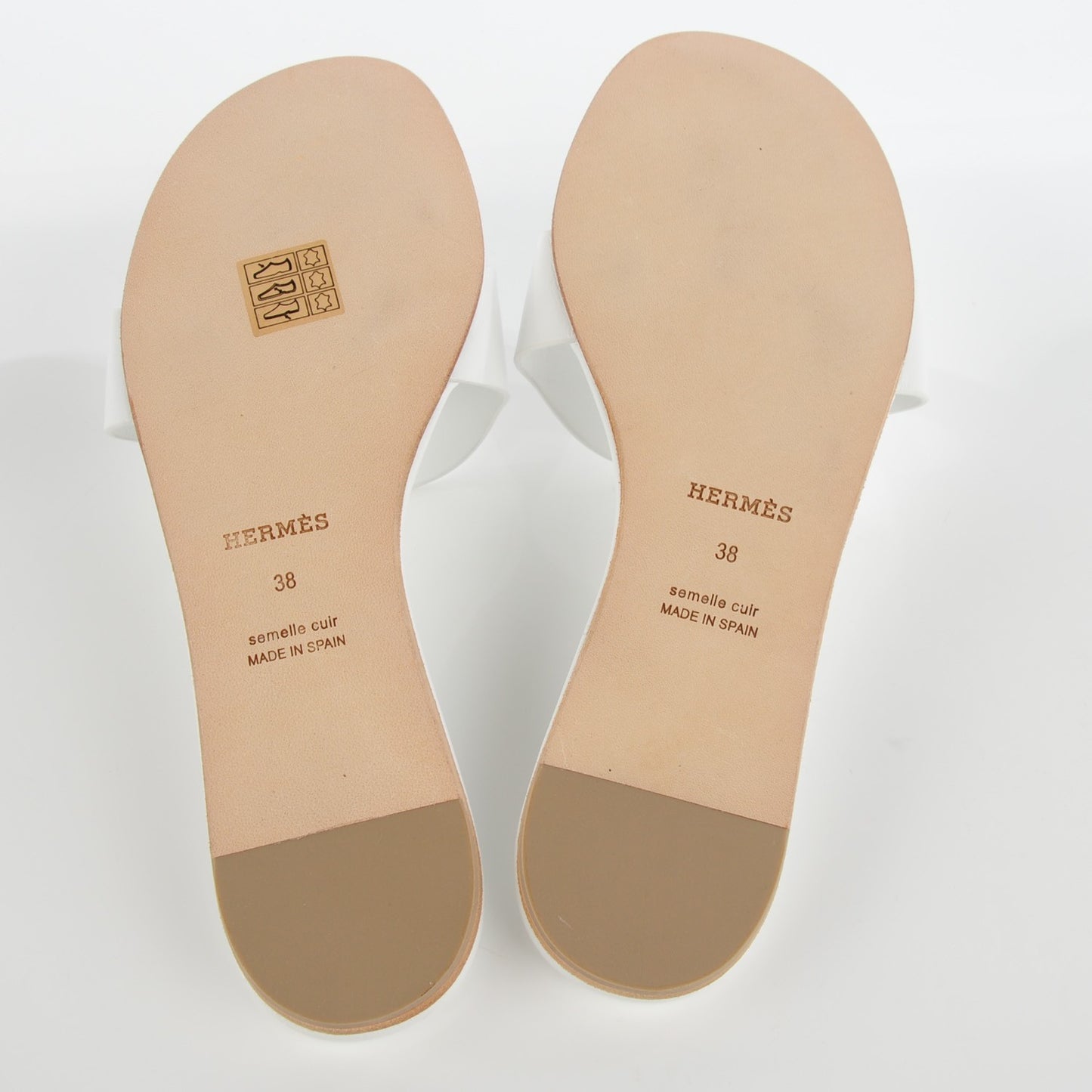 Calfskin Lisboa Sandals 38 White