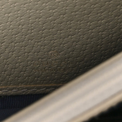 Gucci GG Supreme Monogram Textured Calfskin Web Ophidia Continental Wallet Beige White 6 of 7