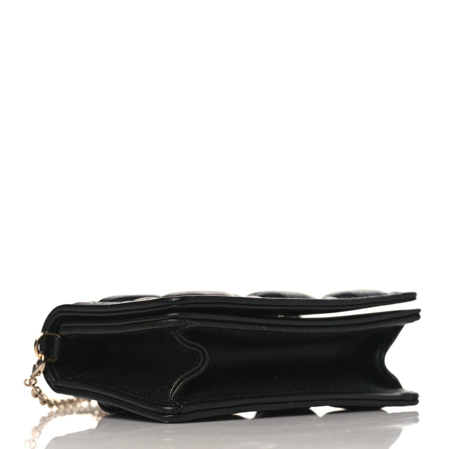 Christian Dior Lambskin Cannage Mini Waist Pouch on Chain Black 4 of 10