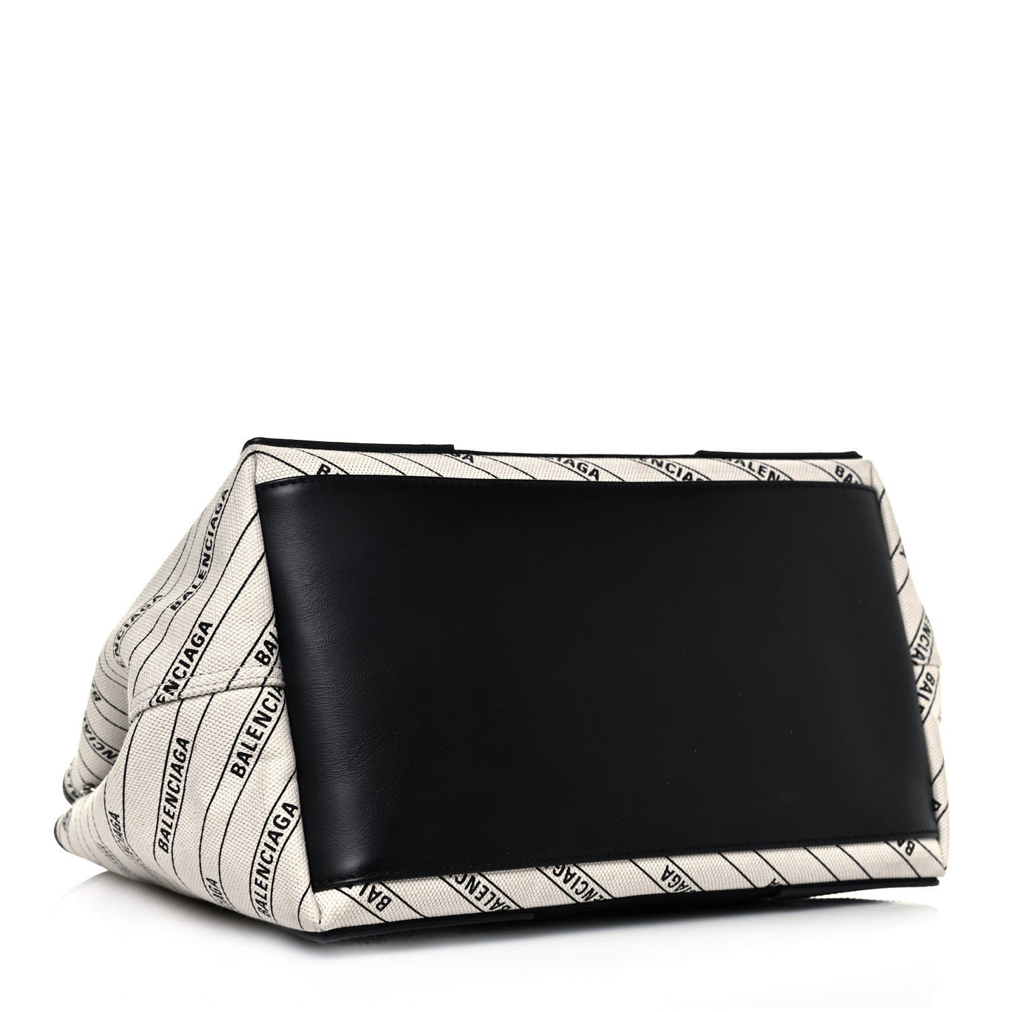 Canvas Logo S Navy Cabas Natural Black