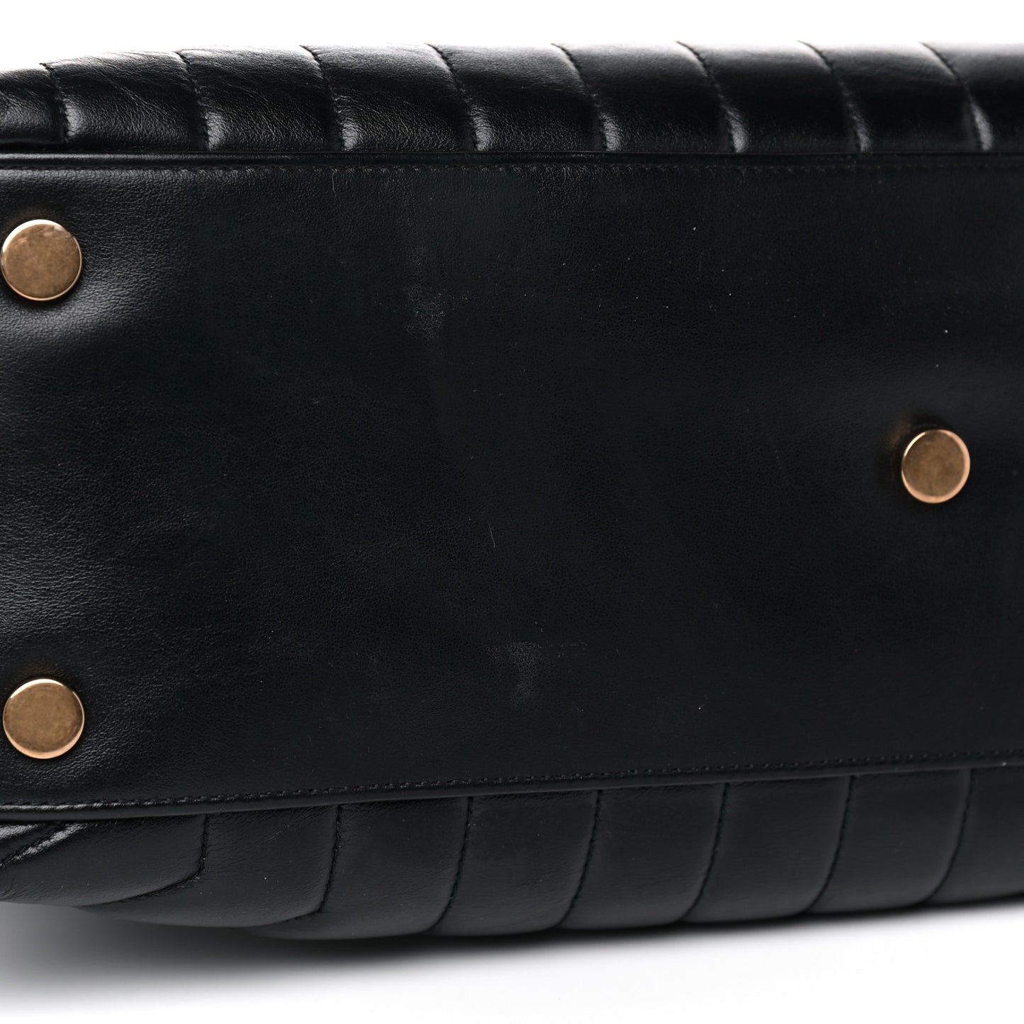 Calfskin Y Quilted Monogram Large Loulou Chain Satchel Black