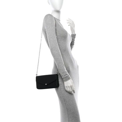 Louis Vuitton Epi Pochette Felicie Black 2 of 12