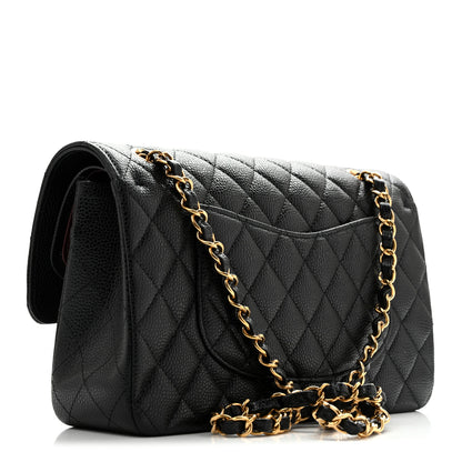 Chanel Caviar Quilted Medium Double Flap Black 3 of 10