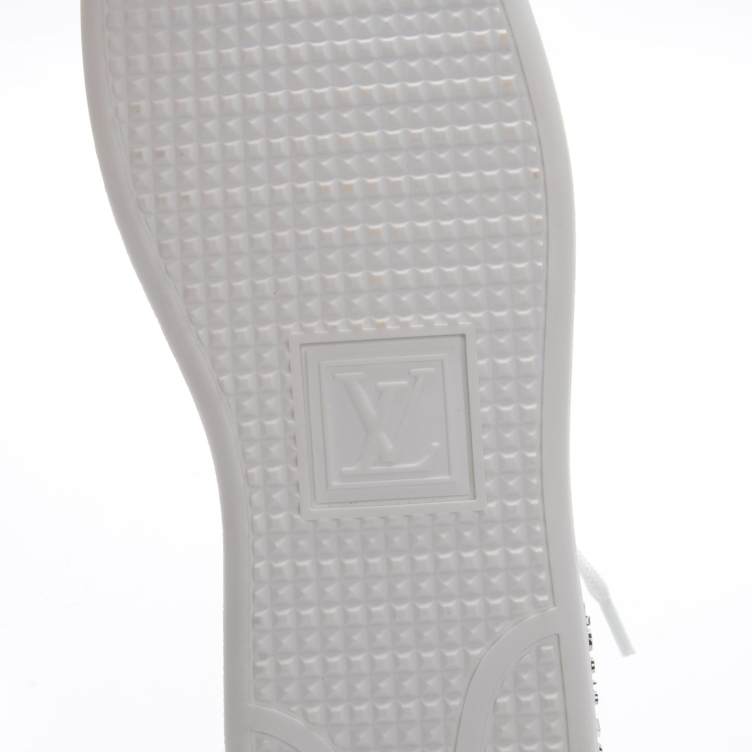 Louis Vuitton Metallic Calfskin Frontrow Sneakers 37 Silver 6 of 9