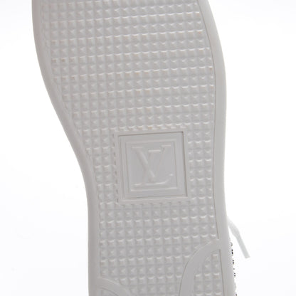 Louis Vuitton Metallic Calfskin Frontrow Sneakers 37 Silver 6 of 9