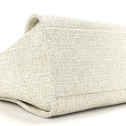 Chanel Canvas Large Deauville Tote Ivory 8 of 10