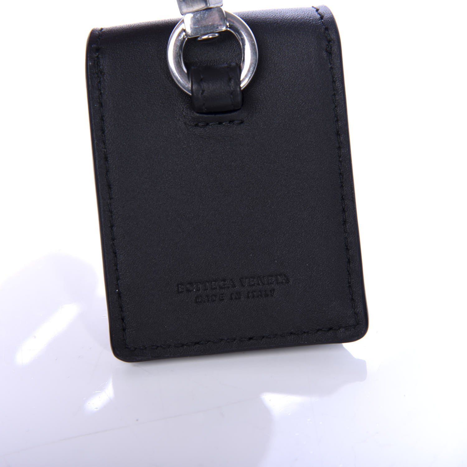 Bottega Veneta Calfskin Wireless Earbud Case Black 3 of 5