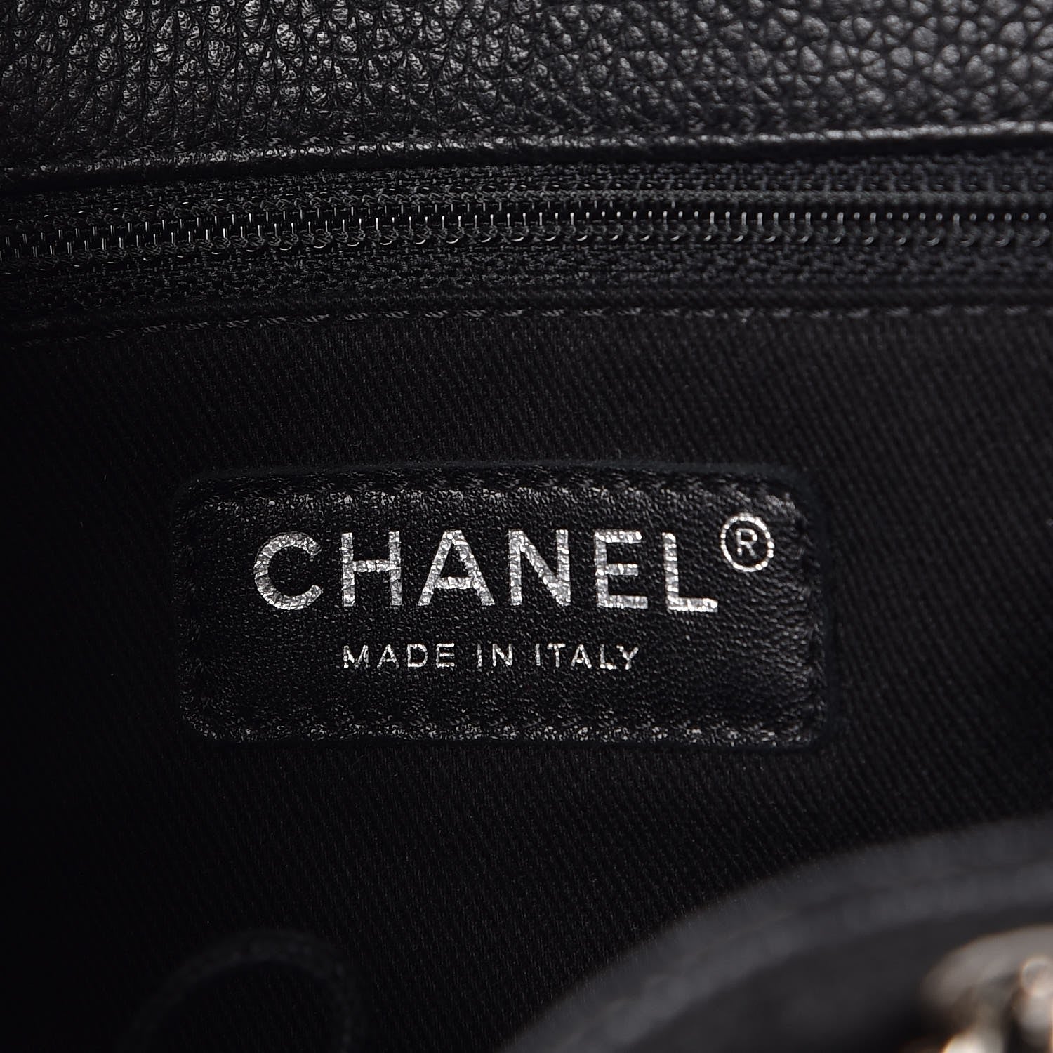 Chanel Grained Calfskin Stitched Flap Drawstring Backpack Black 6 of 8