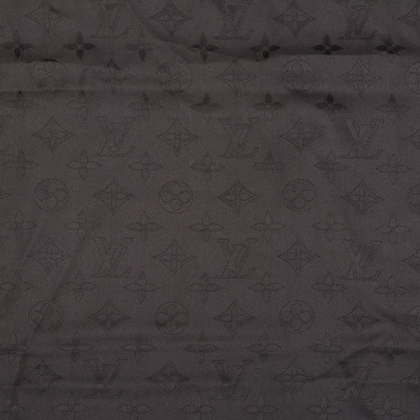 Silk Monogram Butterfly Square Shawl Grey
