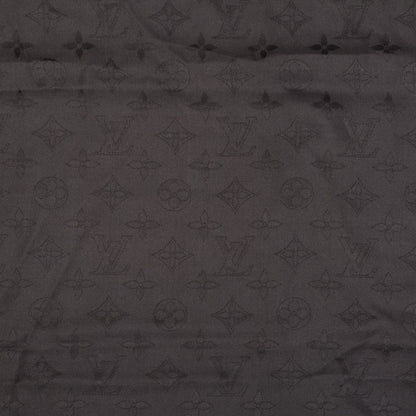 Louis Vuitton Silk Monogram Butterfly Square Shawl Grey 1 of 5