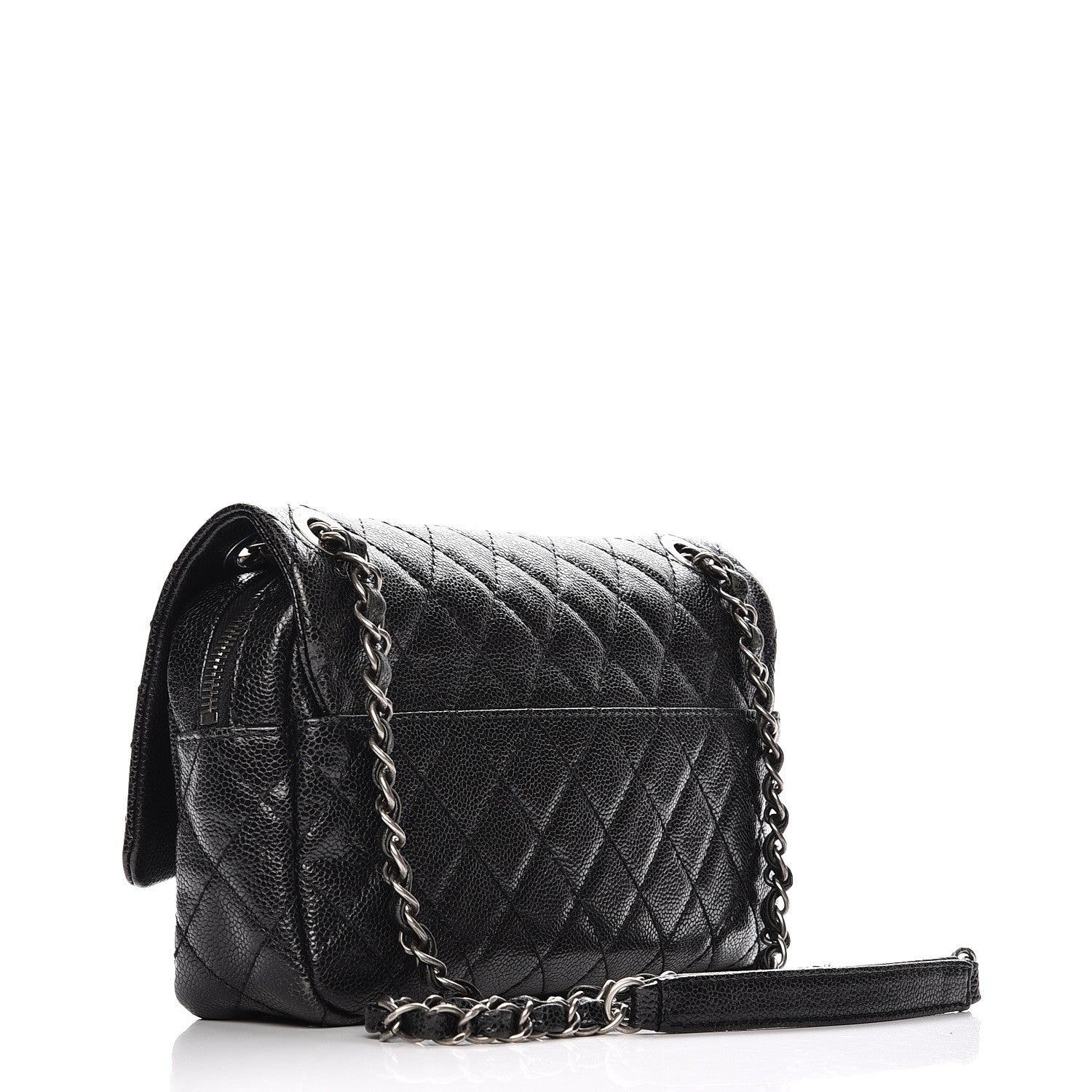 Chanel Iridescent Caviar Quilted Small Chic Flap Black 3 of 11