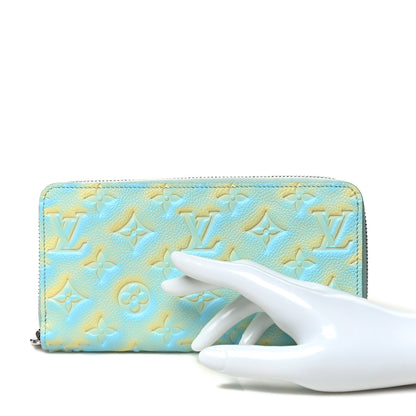 Louis Vuitton Empreinte Monogram Summer Stardust Zippy Wallet Water Green 2 of 7