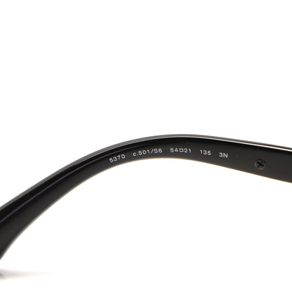 Chanel Acetate Spring Butterfly Sunglasses 5370 Black Silver 3 of 6