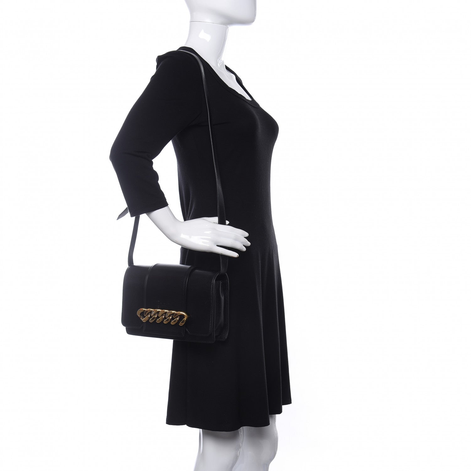 Givenchy Goatskin Infinity Flap Bag Black 2 of 9
