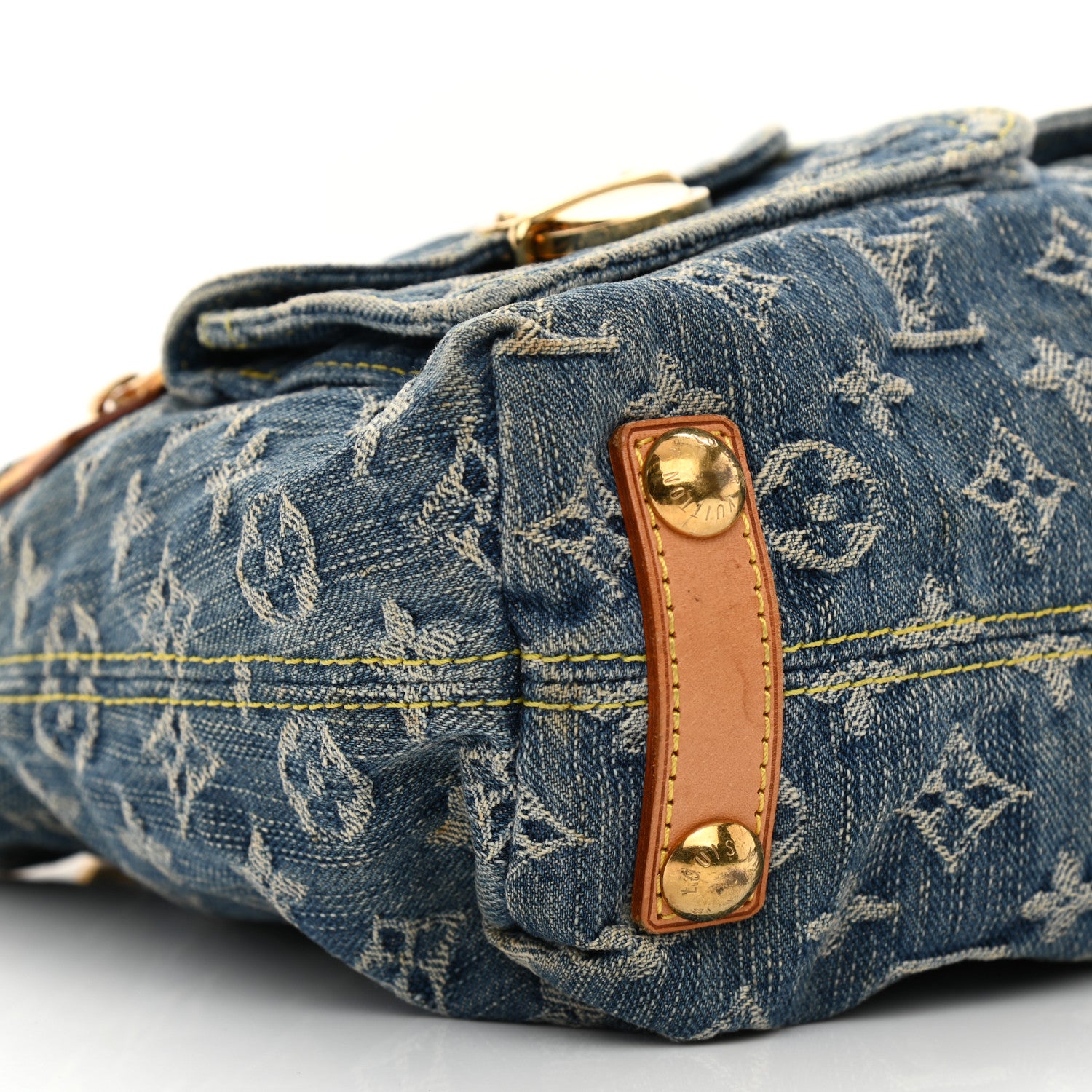 Louis Vuitton Monogram Denim Baggy PM Blue 9 of 10