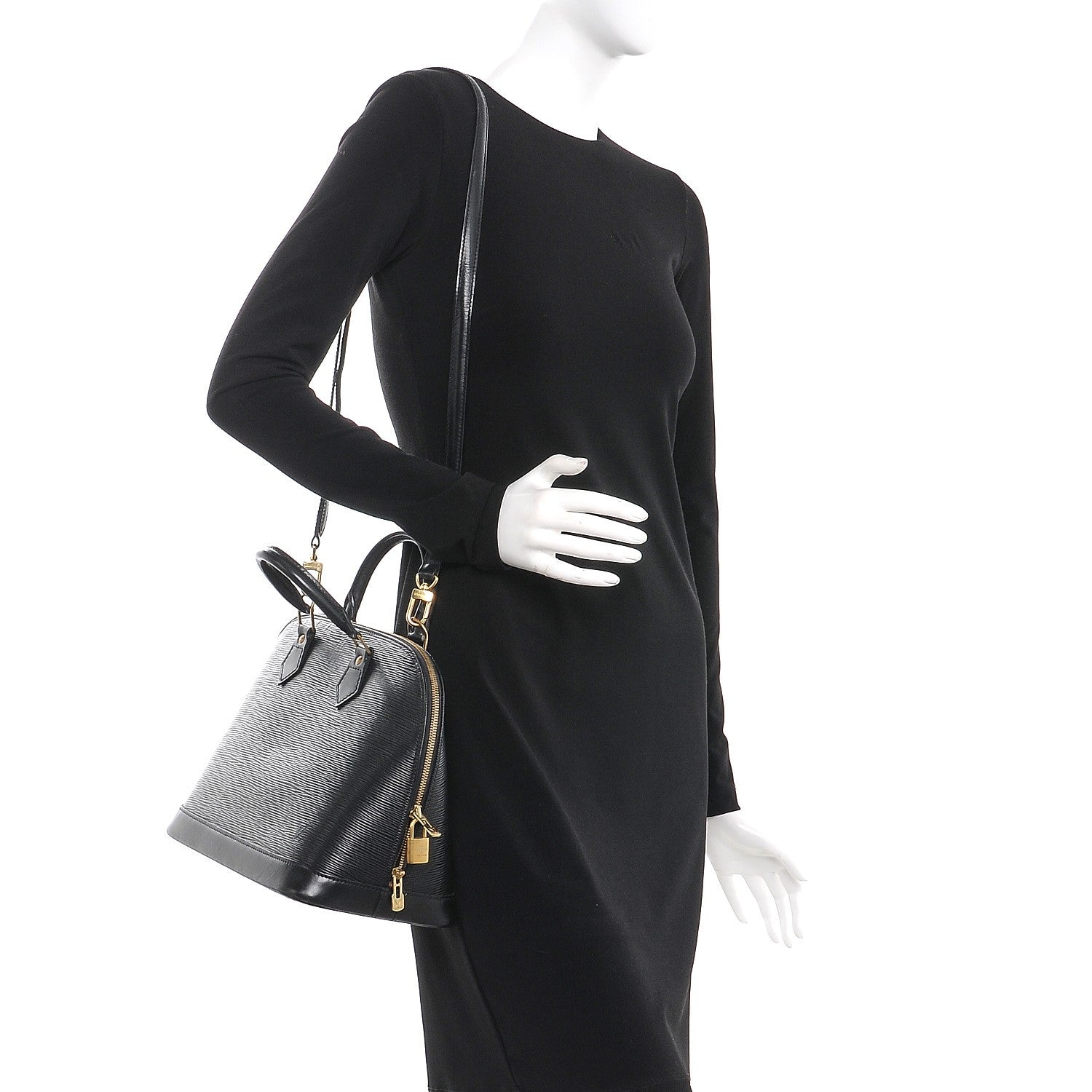 Louis Vuitton Epi Alma PM Black 2 of 13