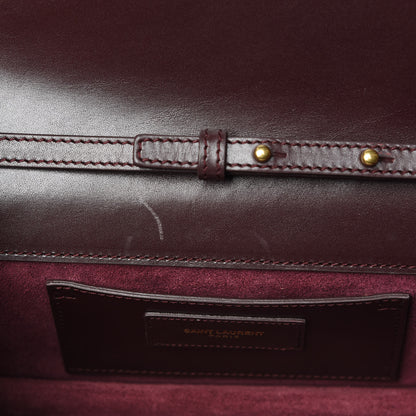 Saint Laurent Smooth Calfskin Medium Marquage Clutch Bordeaux 9 of 9