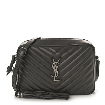 Saint Laurent Calfskin Matelasse Monogram Lou Camera Bag Asphalt 1 of 8