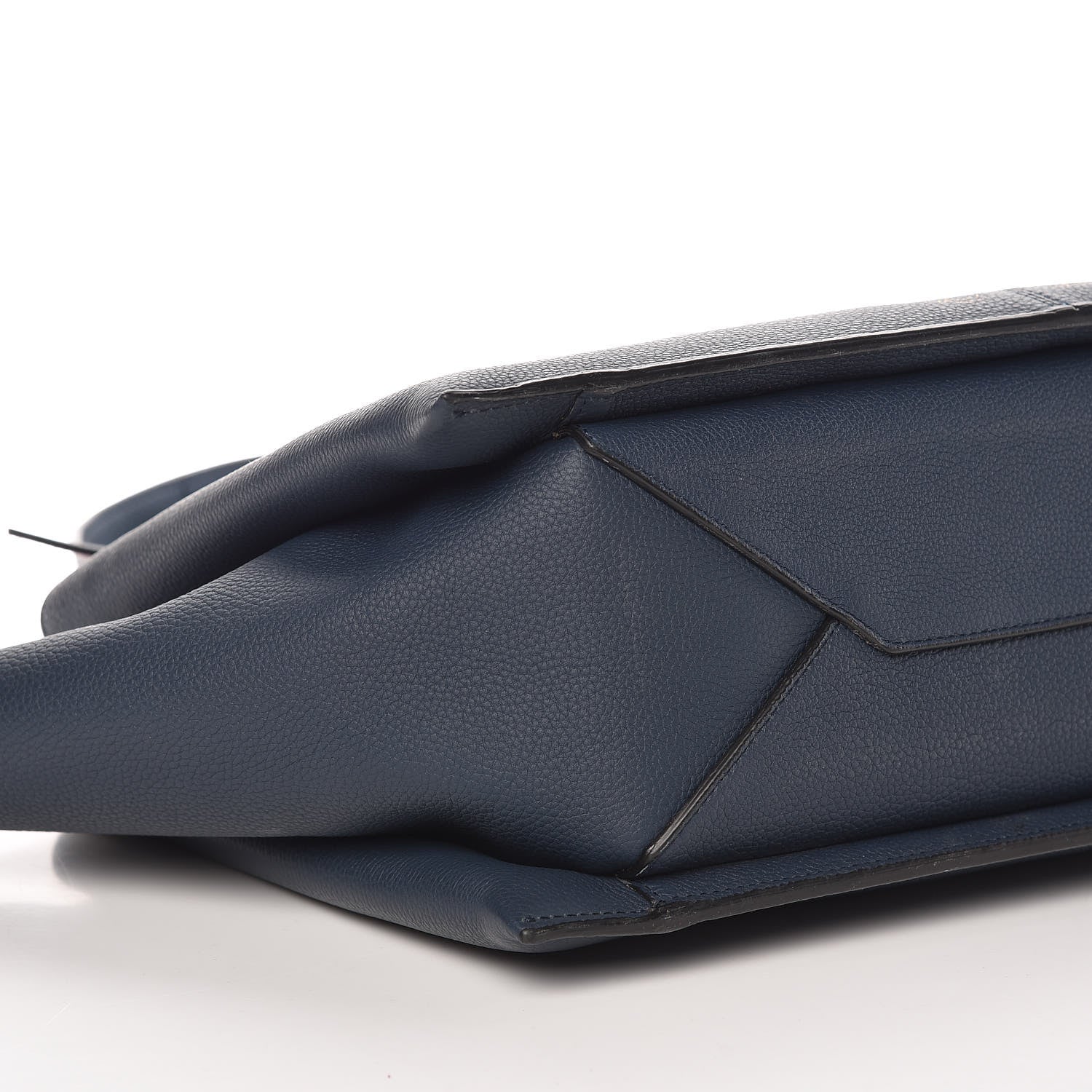 Celine Baby Grained Calfskin Medium Tri-Fold Bag Steel Blue 11 of 14