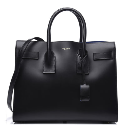 Saint Laurent Calfskin Small Sac De Jour Black Blue Majorelle 1 of 12