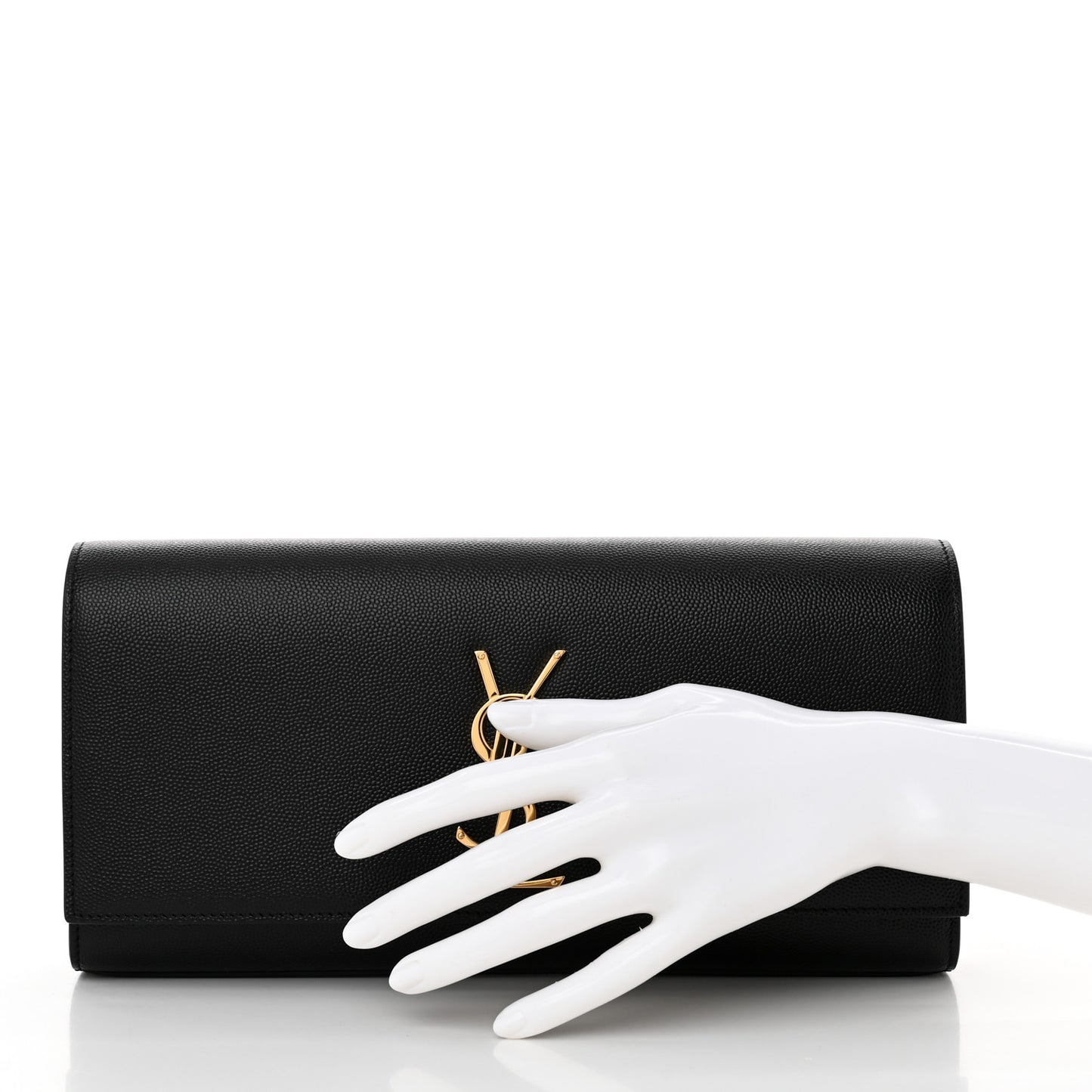 Grain De Poudre Monogram Cassandre Clutch  Black