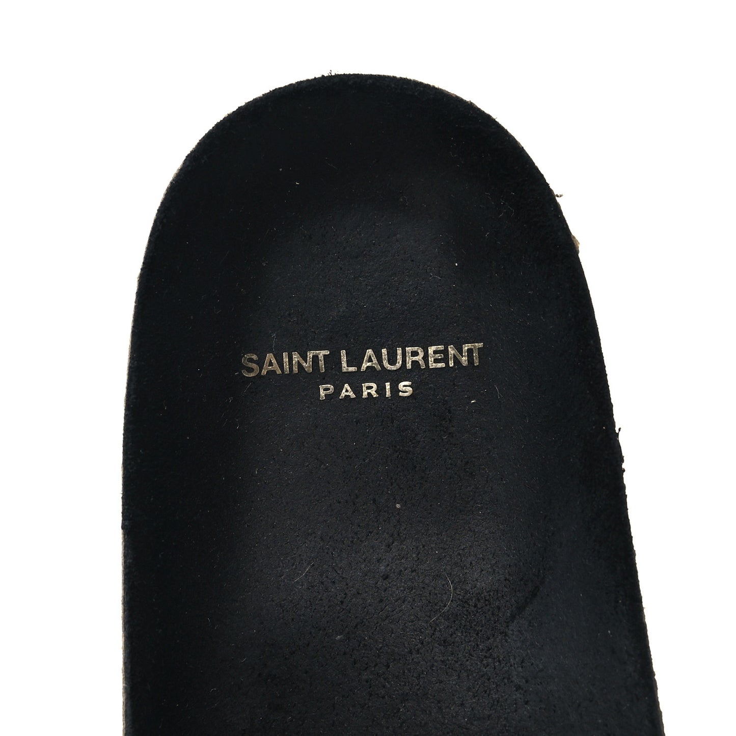 Calfskin Studded Mens Jimmy Slides 42 Black