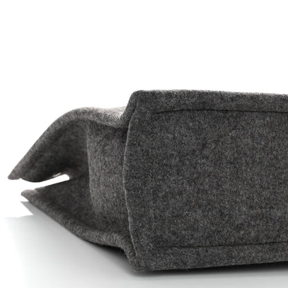 Saint Laurent Wool Calfskin Rive Gauche North South Tote Grey 8 of 9
