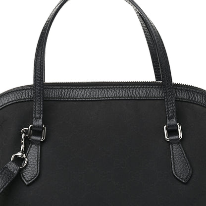 Gucci Nylon Monogram Medium Dome Bag Black 8 of 11