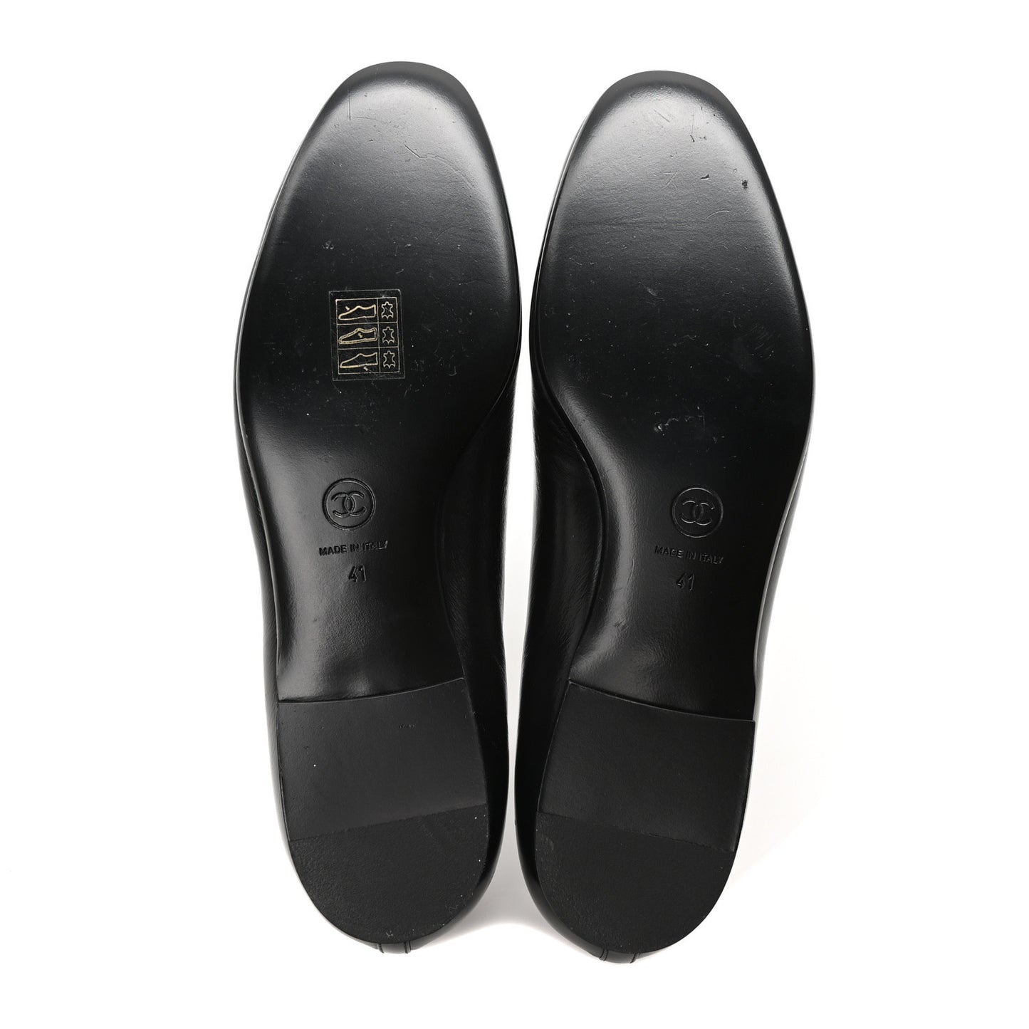 Lambskin CC Loafers 41 Black