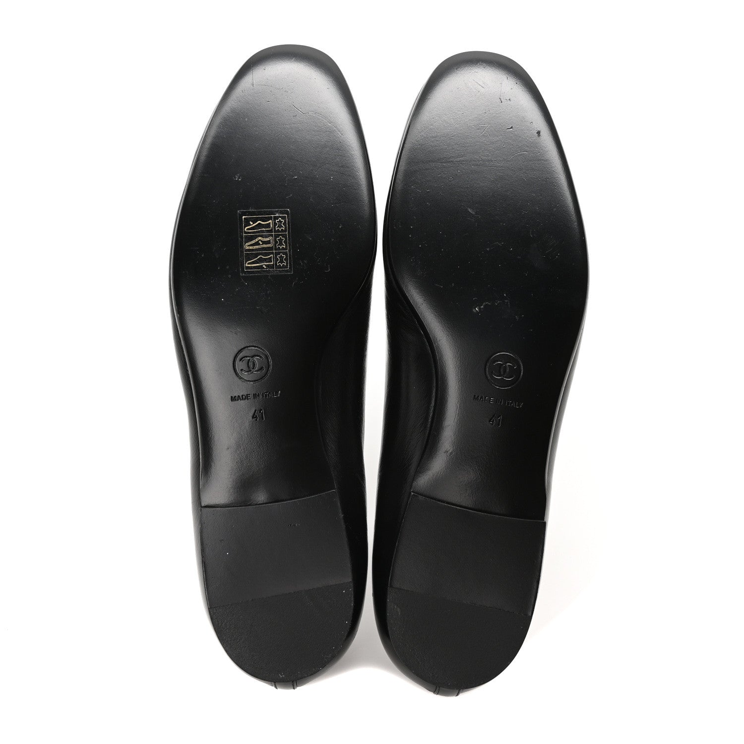 Chanel Lambskin CC Loafers 41 Black 13 of 19