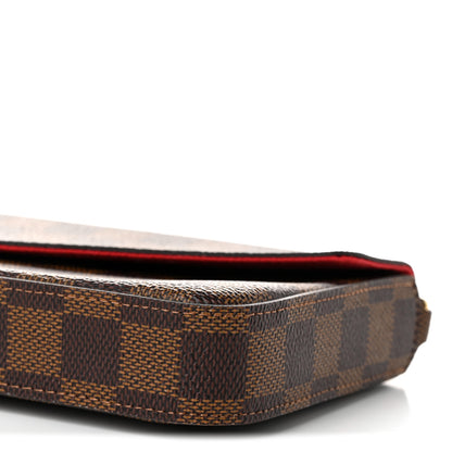 Louis Vuitton Damier Ebene Pochette Felicie Chain Wallet 11 of 11