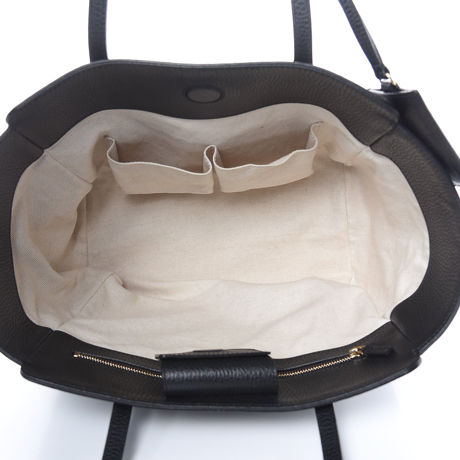 Gucci Pebbled Calfskin Small Swing Tote Black 5 of 9