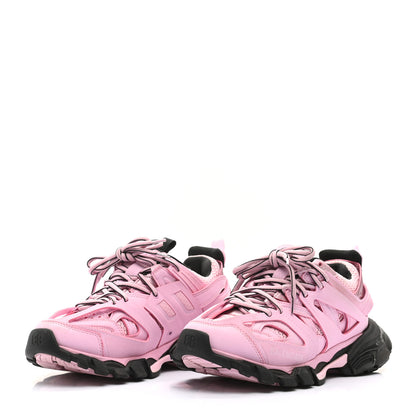 Balenciaga Rubber Fabric Bi-Color Womens Track Sneakers 37 Pink Black 3 of 8
