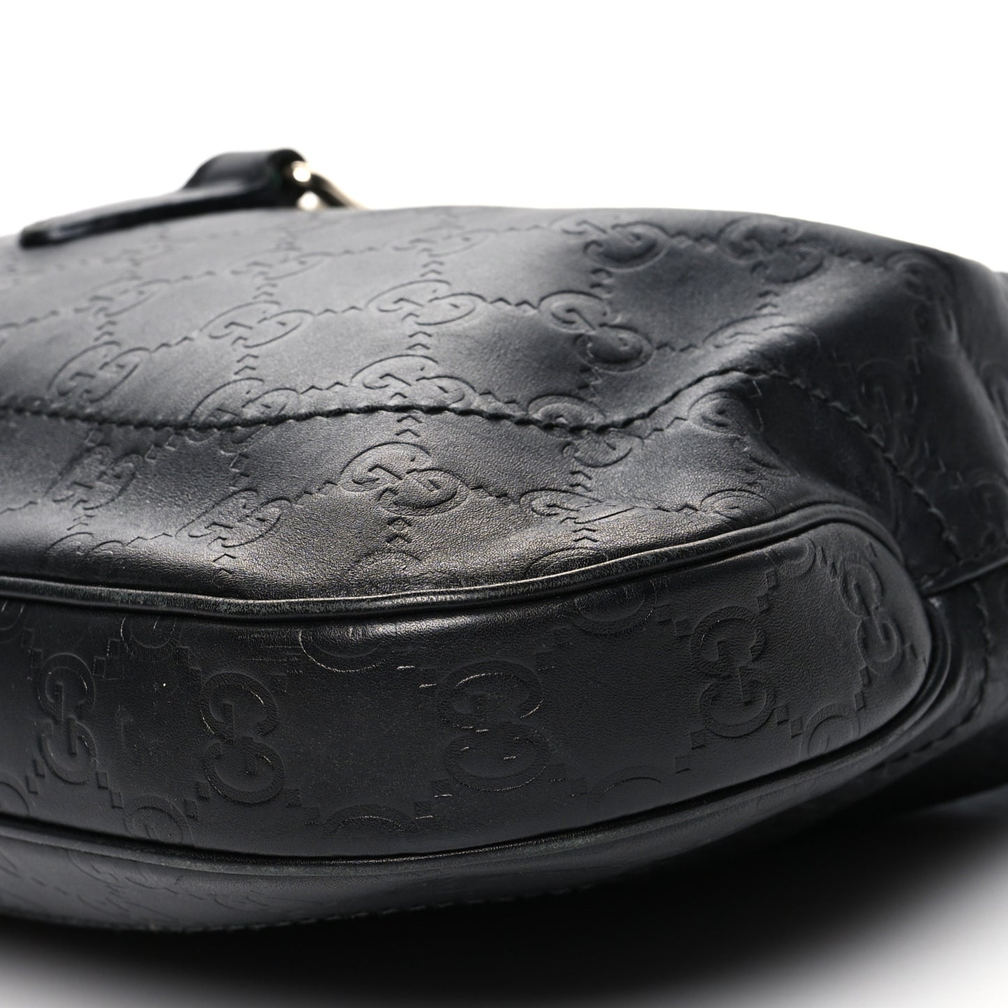 Guccissima Small Jackie O Hobo Black