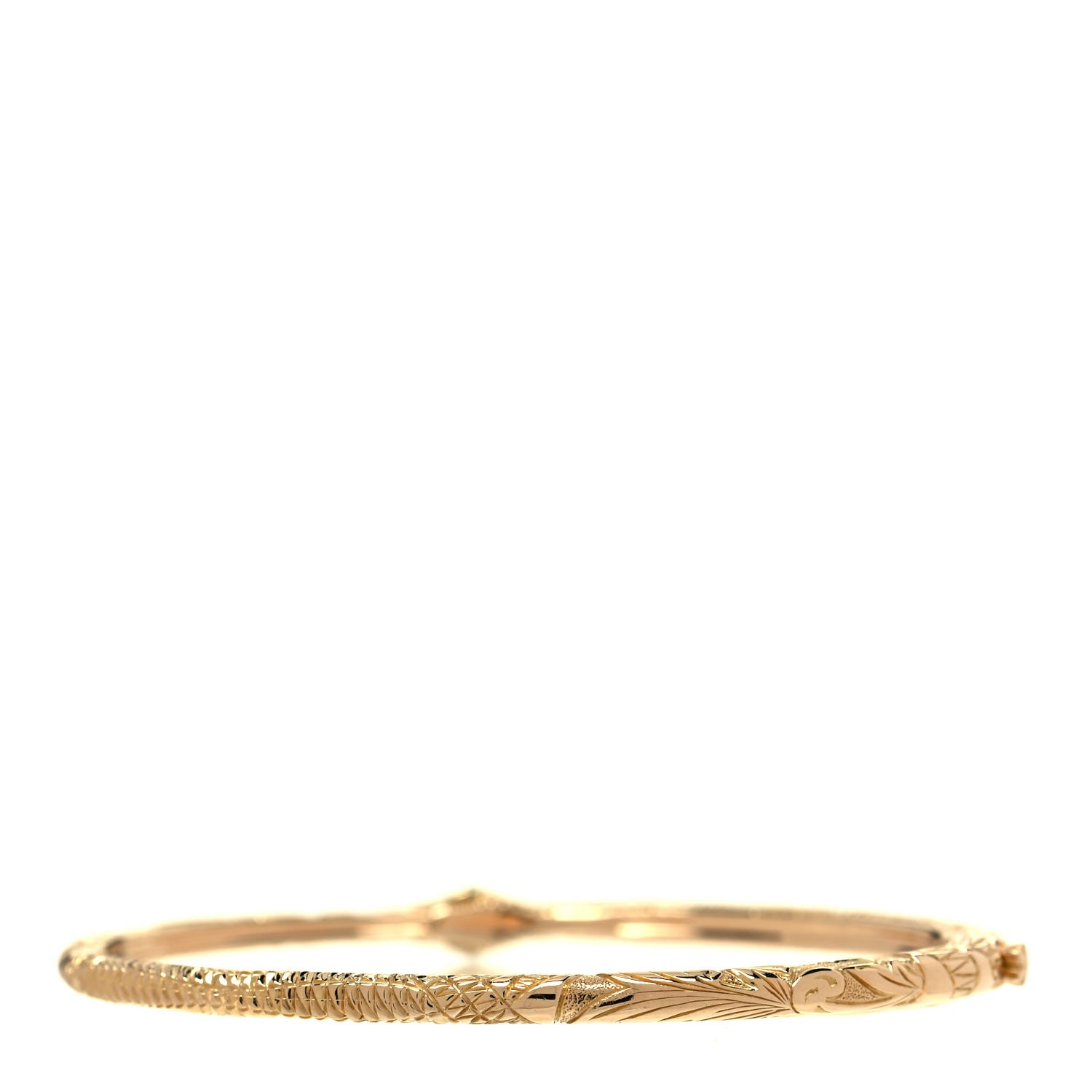 Gucci 18K Yellow Gold Turquoise Ouroboros Snake Bangle Bracelet 3 of 4